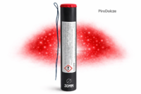 CZERWONA MINA DYMNA  Z BLINKIEM 30MM TRIPLEX + zapalnik