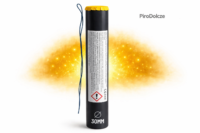 ŻÓŁTA MINA DYMNA  Z BLINKIEM 30MM TRIPLEX + zapalnik